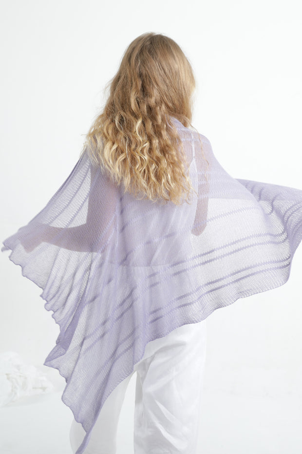 Ripples Bamboo Scarf- Lavender Lilac