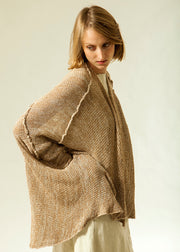 Oversized Brown Sweater coat