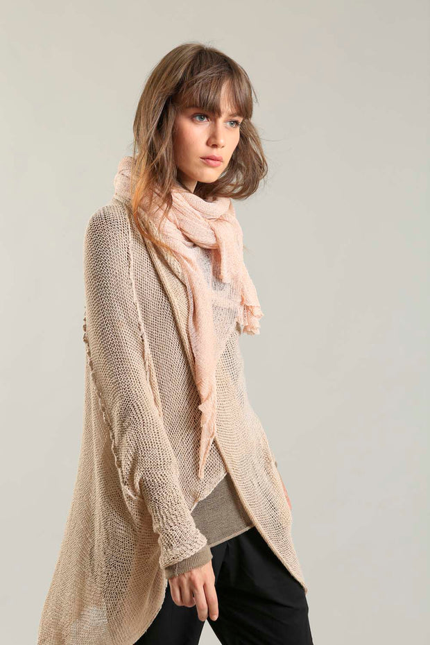 Oversized T Light Sweater with Pockets- Nude Dusty blush – TOOSHAAYA